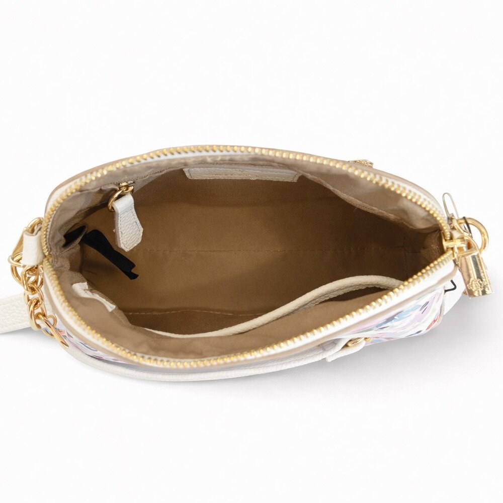 Nanette Lepore Thelma Winter Watercolor Crossbody Bag + Bonus Mirror NWT - Picture 8 of 10